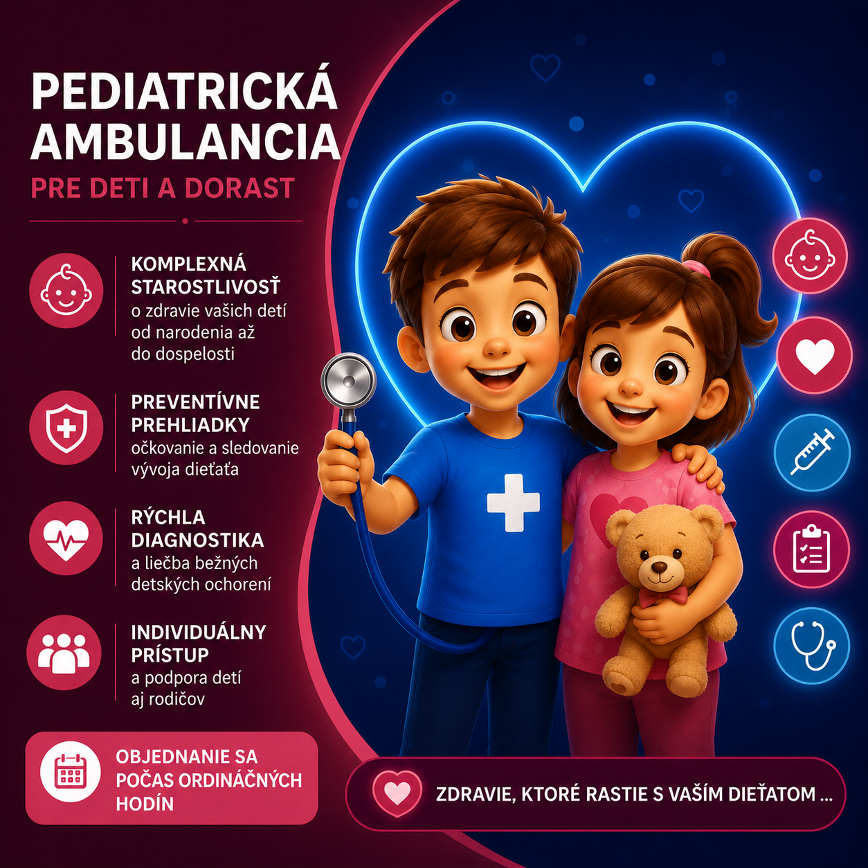 Pediatrická ambulancia pre deti a dorast
